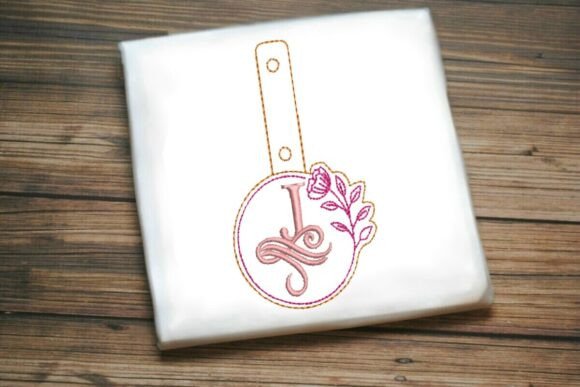 Floral Monogram Keychain J ITH Review