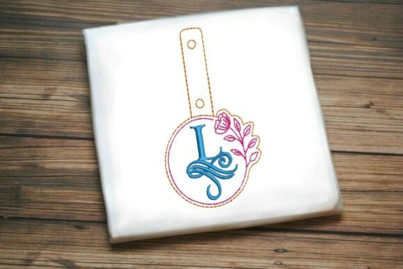 Floral Monogram Keychain L ITH Review