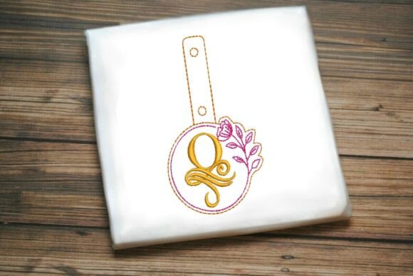 Floral Monogram Keychain O ITH Review for Holiday Collections
