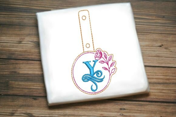 Floral Monogram Keychain Y ITH Design Review