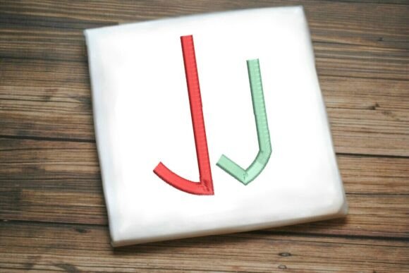 Geometric Split Letter Monogram J