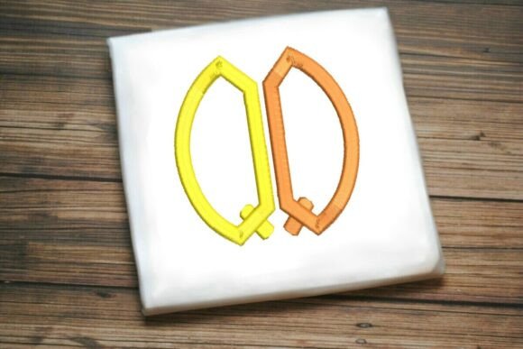 Geometric Split Letter Monogram Q