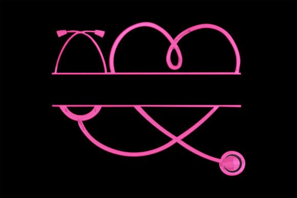 Heart with Stethoscope Monogram Review