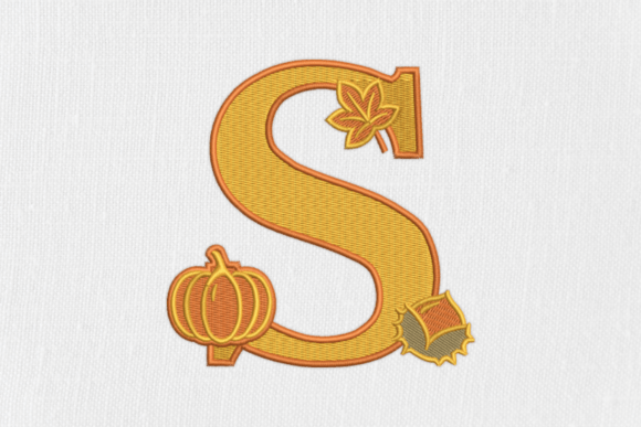 Letter S Autumn Monogram: A Designer's Review for Boutique Sweatshirts