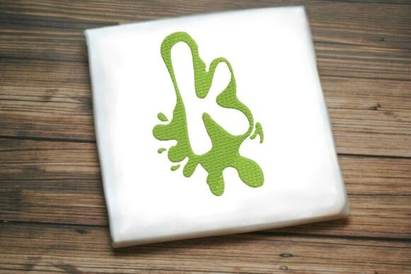 Paint Splash Monogram k: A Street Art Holiday Essential