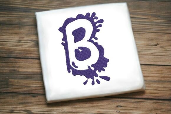 Paint Splash Uppercase Monogram B: A Designer's Review