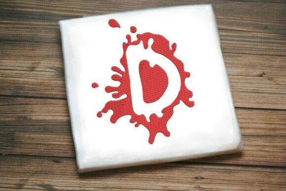 Paint Splash Uppercase Monogram D Review