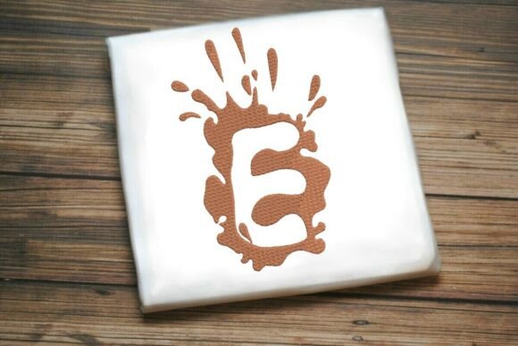 Paint Splash Uppercase Monogram E Review for Holiday Creations