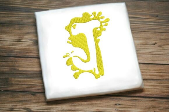 Paint Splash Uppercase Monogram J