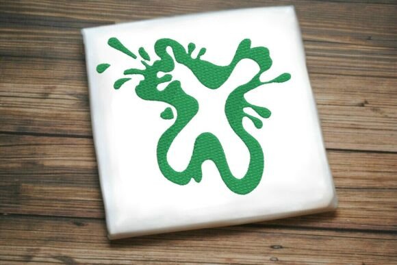 Paint Splash Uppercase Monogram X
