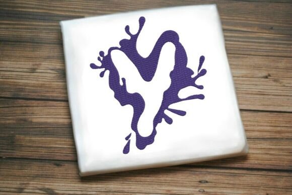 Paint Splash Uppercase Monogram Y