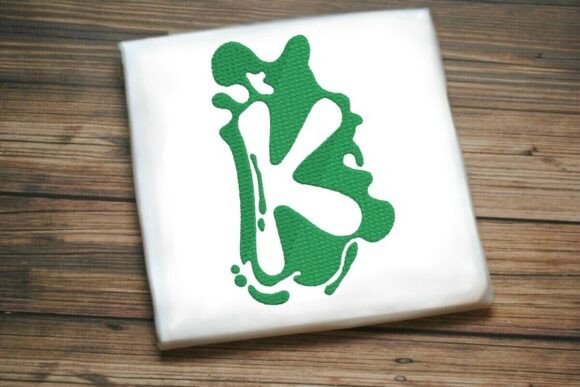 Review: Paint Splash Uppercase Monogram K for Real Projects