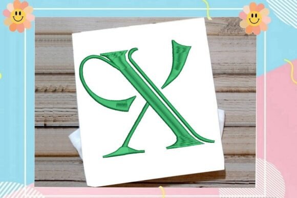 X Initial Elegant Vintage Monogram Review